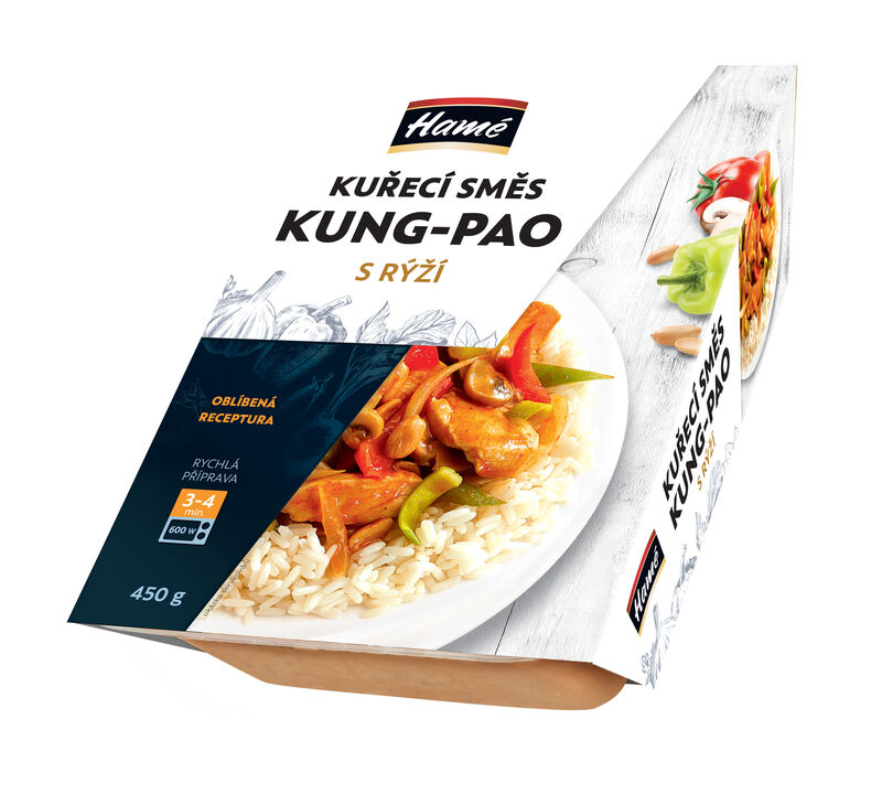 Kuřecí směs Kung Pao, rýže 450g