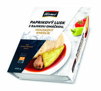 Plněný paprikový lusk s rajskou omáčkou, houskový knedlík 400g