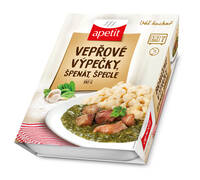 Vepřové výpečky se špenátem, špecle (v kartonovém přebalu) 510g