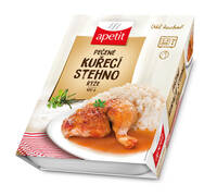 Pečené kuřecí stehno, rýže (v kartonovém přebalu) 470g