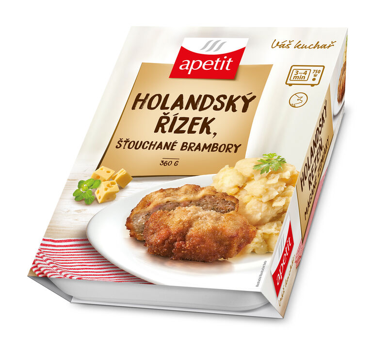 Holandský řízek, šťouchané brambory (v kartonovém přebalu) 360g