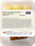 Kuřecí maso v kukuřičných lupíncích, brambory, tatarská omáčka 350g