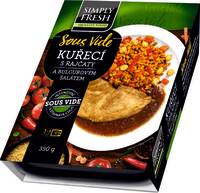 Sous vide kuřecí maso s rajčaty a bulgurovým salátem 350g