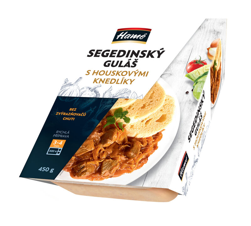 Segedínský guláš, houskový knedlík 450g