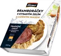 Bramboráky s kysaným zelím a uzeným (cmunda-plátek) 400g