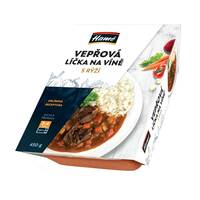 Vepřová líčka, rýže 450g